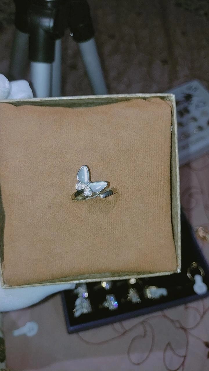 Elegantly Crafted Silver Butterfly Ring