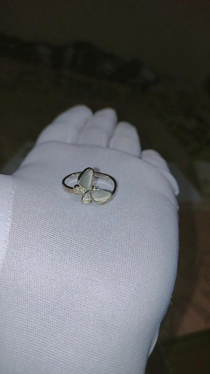 Elegantly Crafted Silver Butterfly Ring