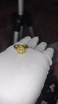 Roman Numeral Solitaire Statement Ring