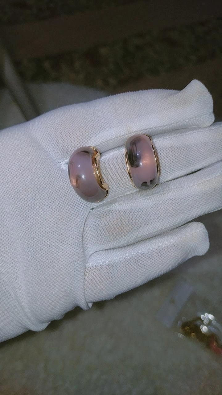 chunky hoop earrings