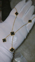 Black Clover Y-Lariat Drop Necklace