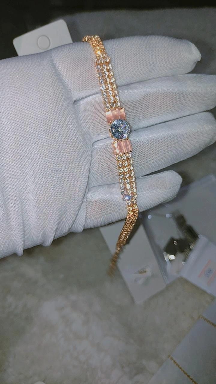 rose gold-tone bracelet