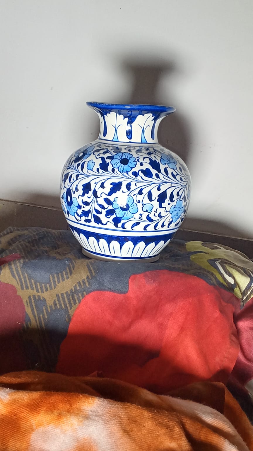 Handcrafted Multani Blue Pottery Ceramic Flower Vase