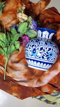 Handcrafted Multani Blue Pottery Ceramic Flower Vase