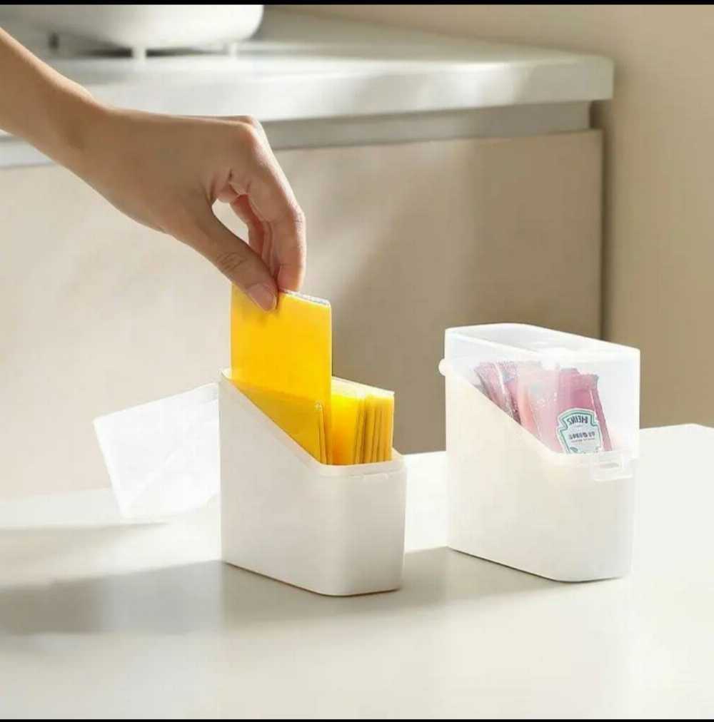 Stackable Fridge Organizer Bin with Lid – Clear Food Storage for Snacks & Cheese
