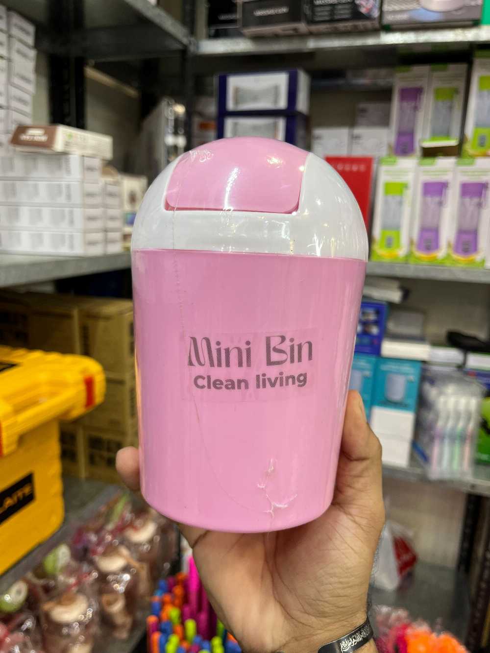 Mini Desktop Dustbin – Small Pop-Up Trash Can for Office & Study Table
