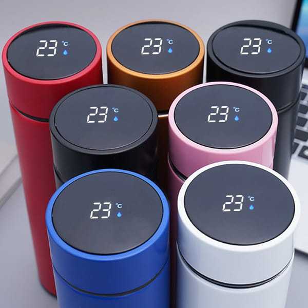 500ml Smart Water Bottle – LED Temperature Display Stainless Steel Flask