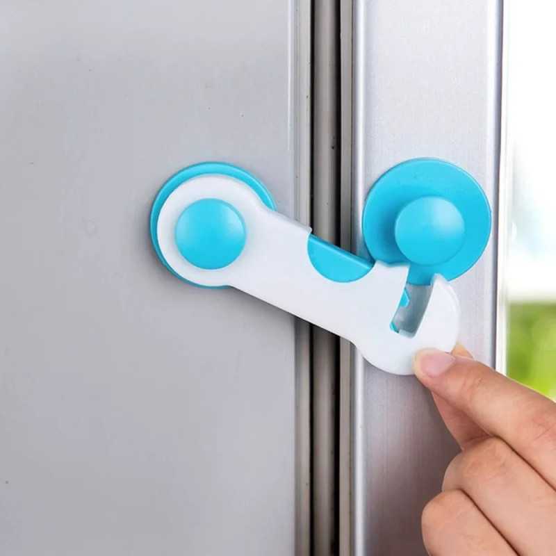 Children Kids Drawer Lock – Baby Safe Angle Sliding Door Plastic Lock