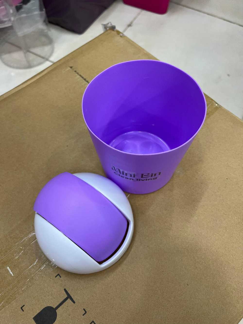 Mini Desktop Dustbin – Small Pop-Up Trash Can for Office & Study Table