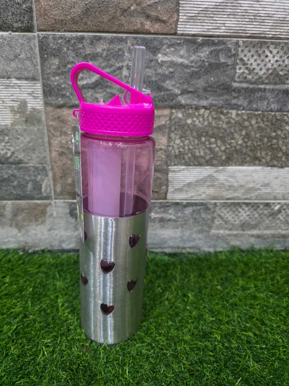 Stainless Steel Gym Bottle – Insulated Sports Sipper with Removable Ice Pack