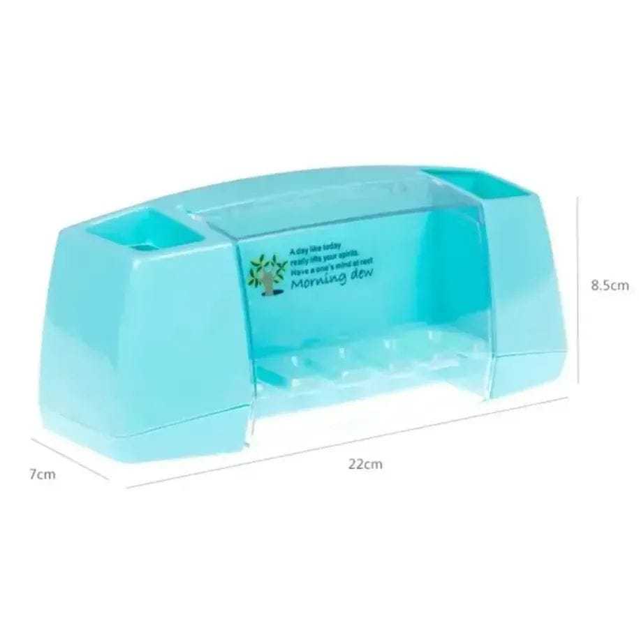 Wall Mounted Toothbrush Holder – Drill-Free Bathroom Storage Organizer