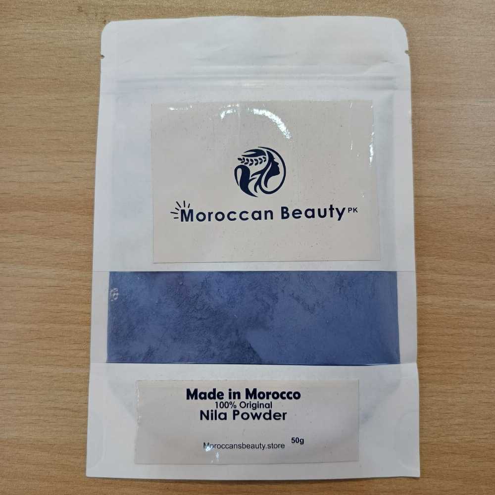 Pure Moroccan Nila Blue Powder – 100% Natural Skin Brightening Treatment