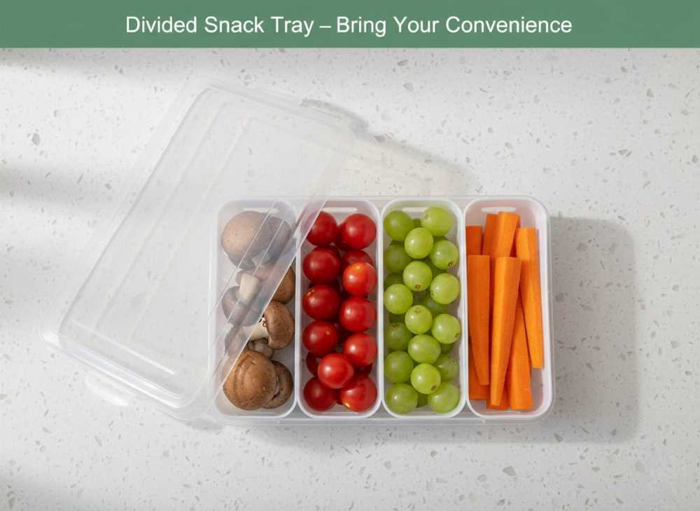 New Big Size 4-Portion Fresh Keeping Box – Extra Large Meal Prep Container