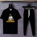 Trendy Tag Printed Summer Tracksuit For Men & Boys Tee-shirt with trousers New Design Round Neck Half Sleeves T Shirts Top Quality Gym Wear/Casual and comfortable Pair T-Shirt and Trouser