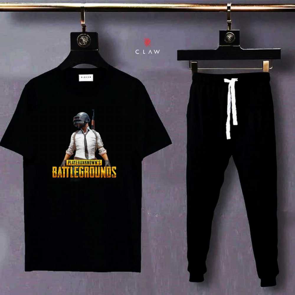 Trendy Tag Printed Summer Tracksuit For Men & Boys Tee-shirt with trousers New Design Round Neck Half Sleeves T Shirts Top Quality Gym Wear/Casual and comfortable Pair T-Shirt and Trouser