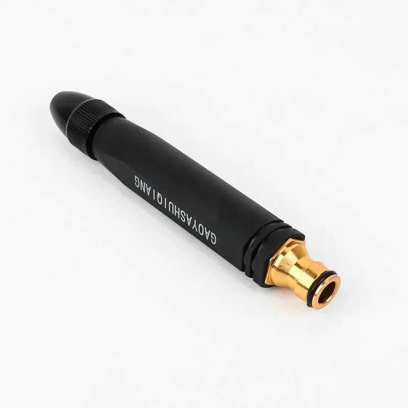 High-Pressure Water Gun Household Car Wash Water Black Car Wash Nozzle Diamond Water Car Wash Gun Watering Pipe metal