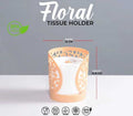 Floral Round Tissue Holder – Stylish Decorative Organizer for Home & Office