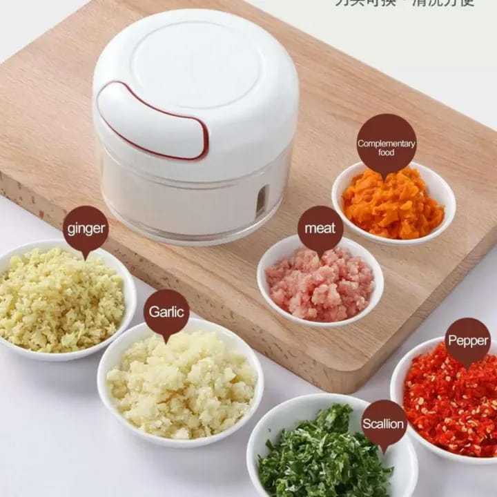 Mini Speedy Garlic & Vegetable Chopper – Manual Hand-Pull Food Processor