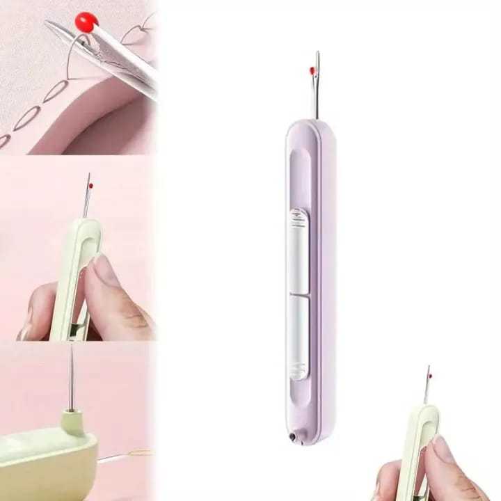 2-in-1 Needle Threader & Seam Ripper – Dual Head Sewing Tool for Seniors